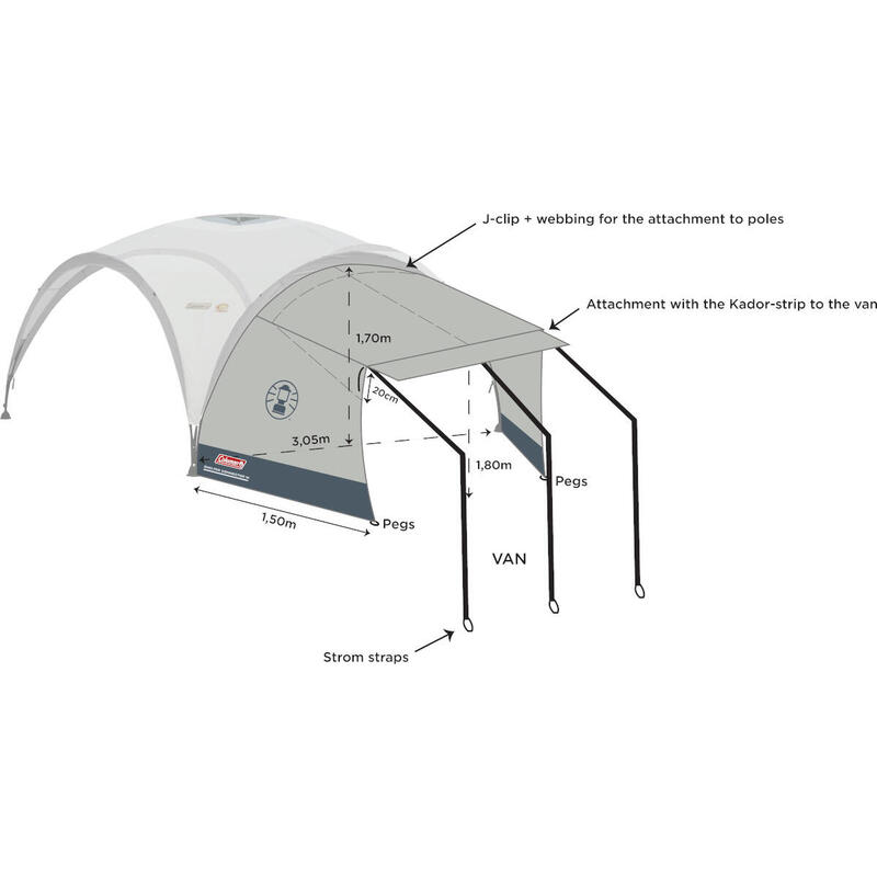 Buszelt Event Shelter Driveaway Connector L