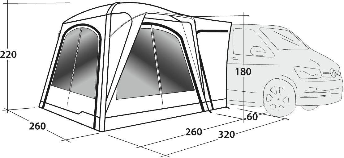 Outwell 111243 Vehicle Awning Bremburg Air 5/7