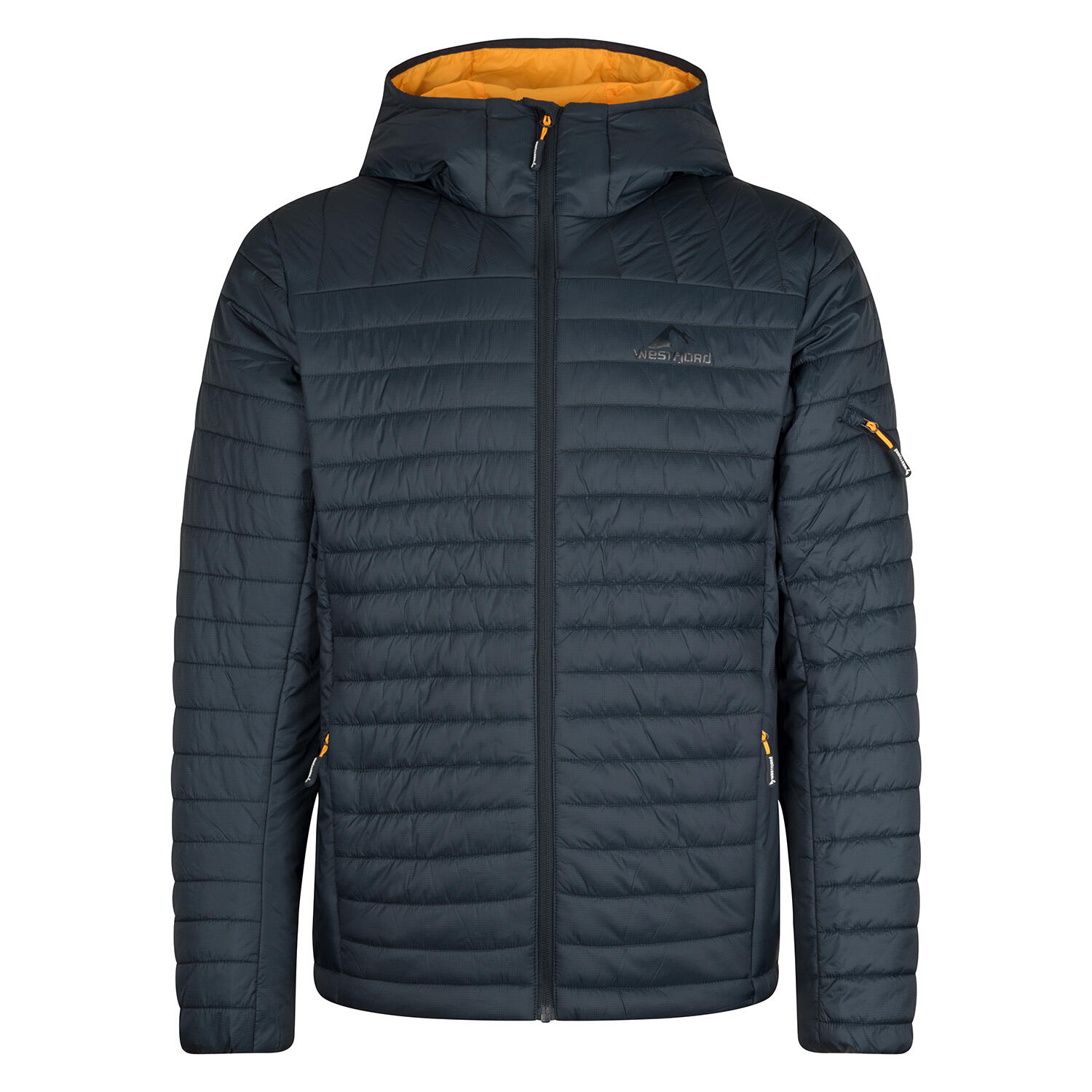 HEKLA men's lightweight quilted jacket Navy/Mango