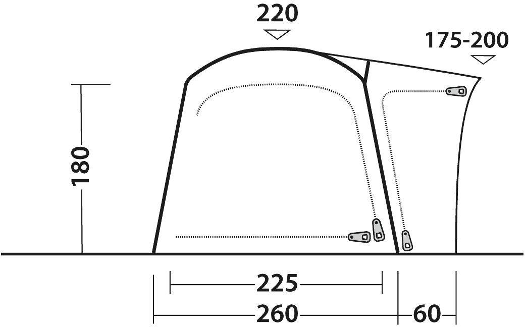 Outwell 111348 Vehicle Awning Milestone Lux 7/7