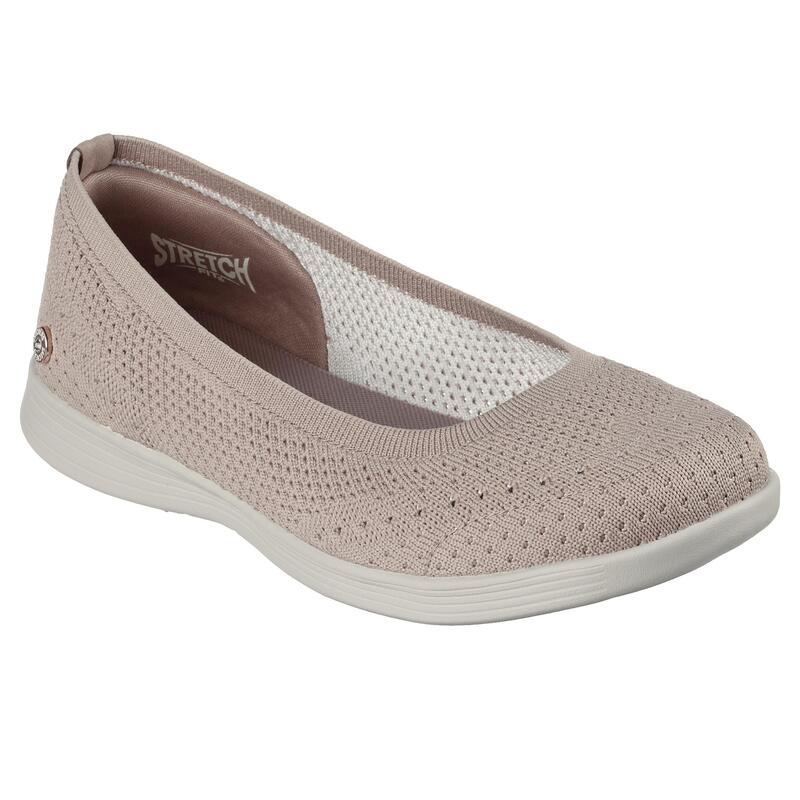 Zapatillas Caminar Mujer Skechers 136251_TPE Topo Sin Cordones