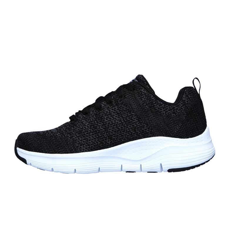 Zapatillas Deportivas Caminar Hombre Skechers 232041_BKW Negras con Cordones