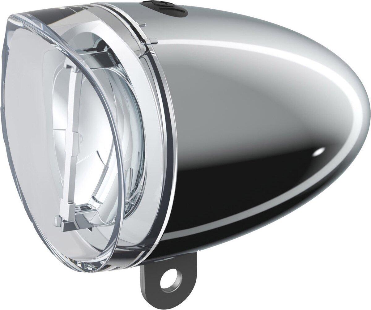 Faro anteriore Axa Spanninga Trendo XB cromato 15 lux 3xAA. 2/4