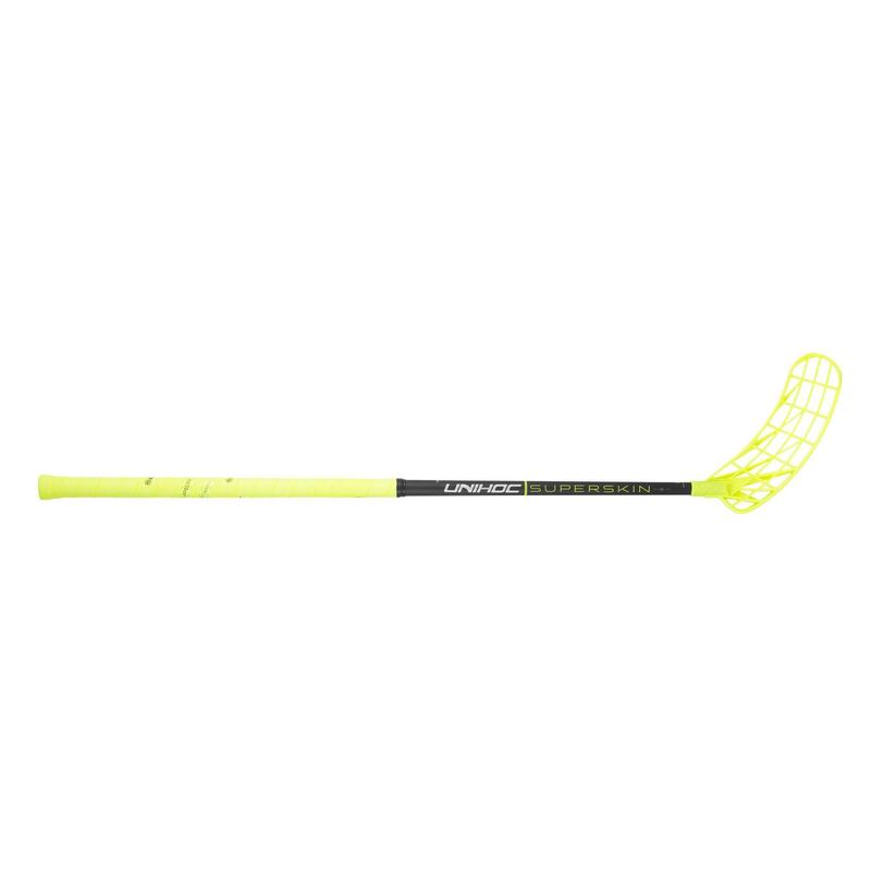 Florbalová hůl Unilite Superskin Mid 29 Neon Yellow, pravá