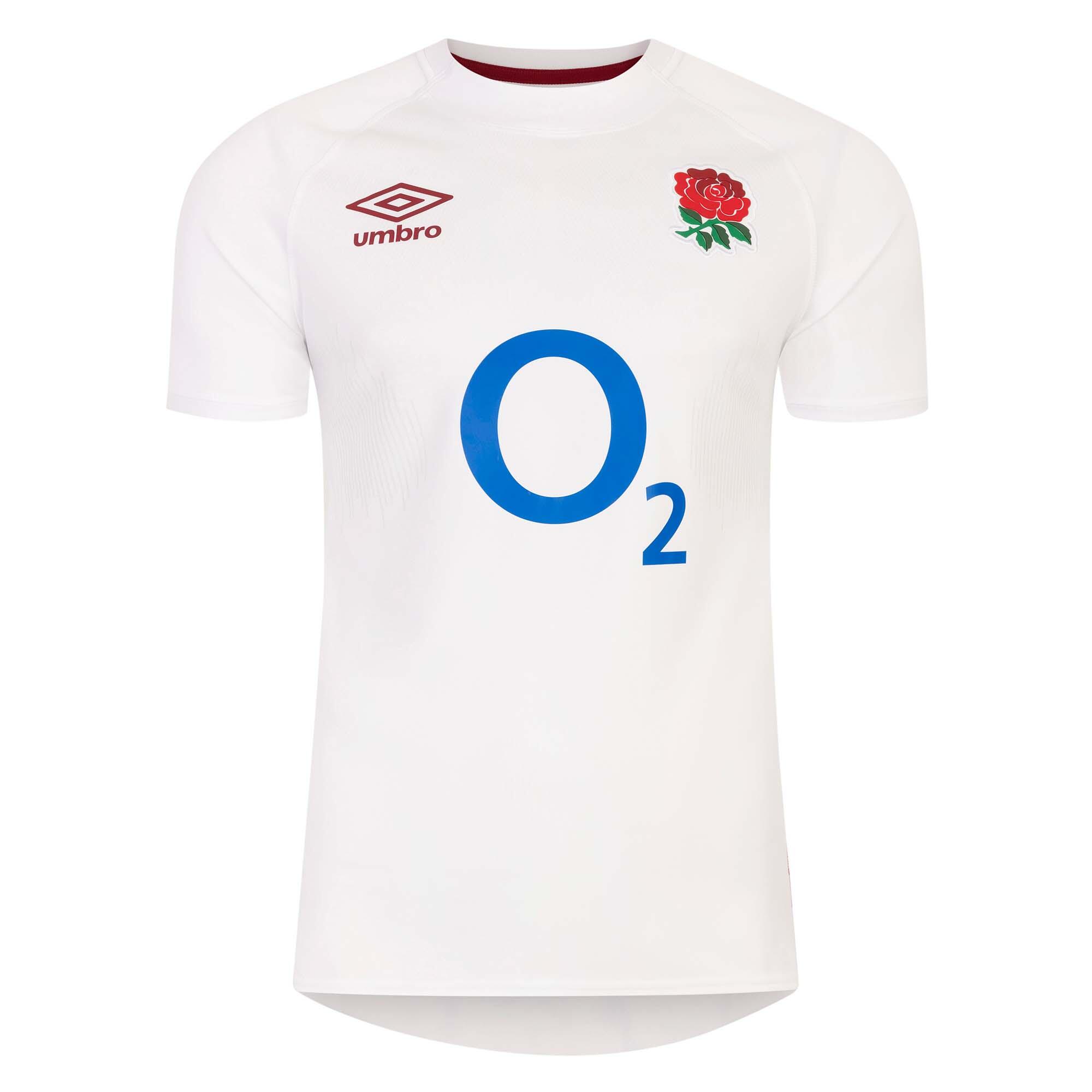 Umbro England 2023/24 Kids Home Replica Rugby Shirt 1/3