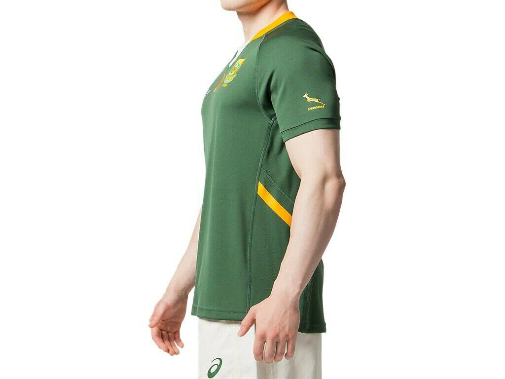 Asics Springboks South Africa World Cup Home Rugby Shirt Mens 3/7