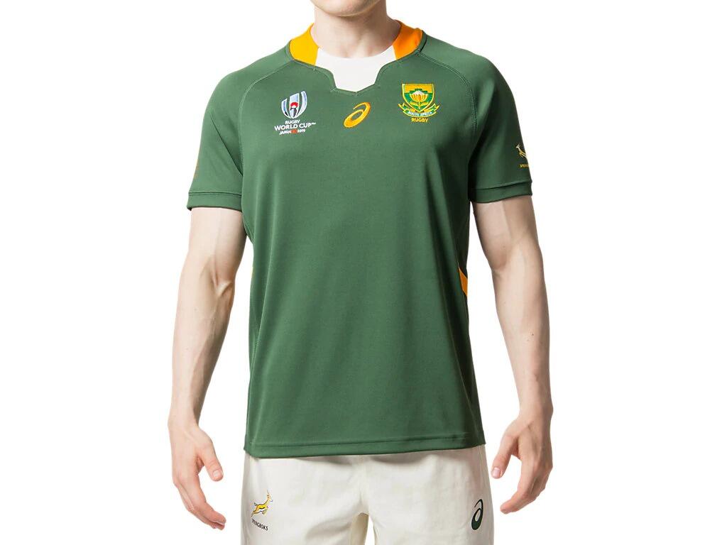Springboks South Africa World Cup Mens Home Rugby Shirt 4/7