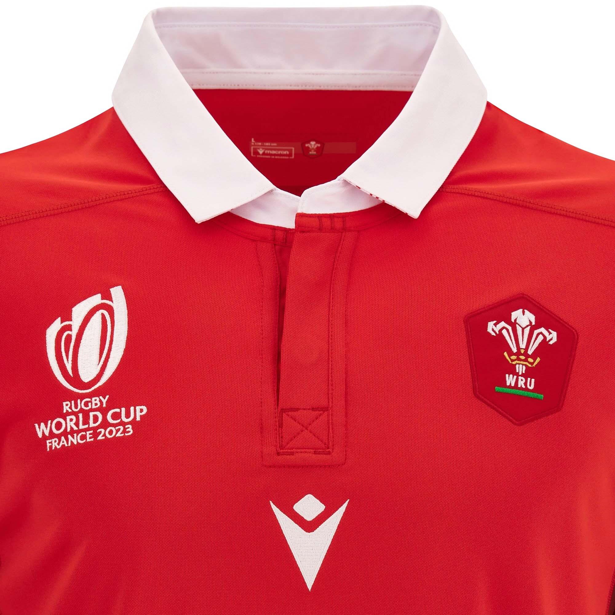 Camiseta primerra equipaciónde la Copa Mundial de Rugby 2023 Gales 4/6