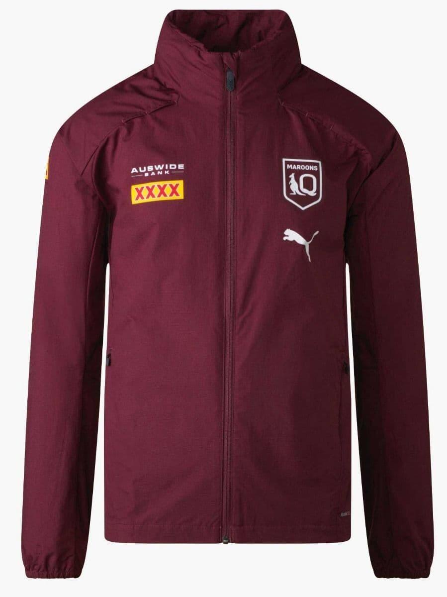 PUMA Puma Queensland Maroons Rugby Mens Rain Jacket