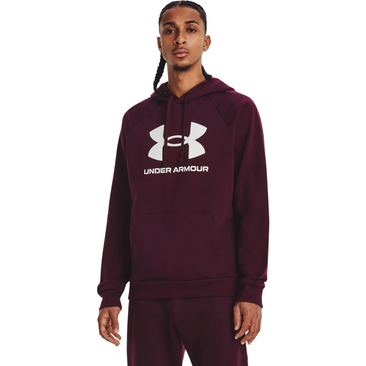 Hoodie under armour rival fleece hoodie, roxo, homens