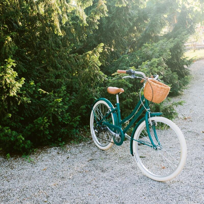 Bicicletta da città retrò Capri Carolina 24" Verde 6V