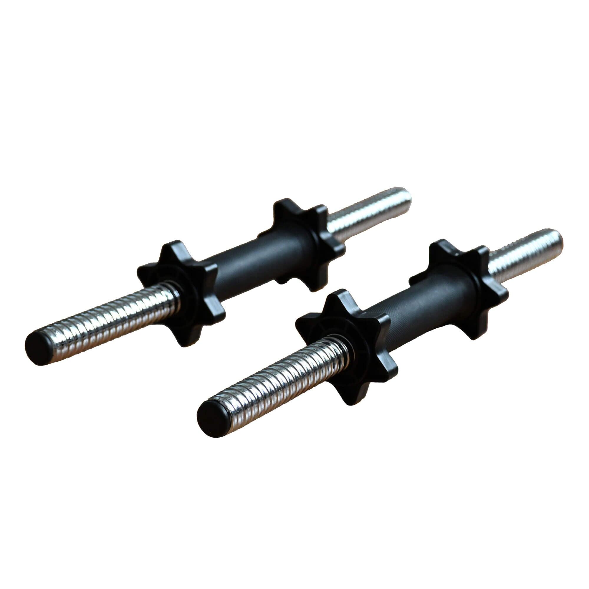 HXGN 16.5" Standard Dumbbell Bars with Spinlock Collars 2/2