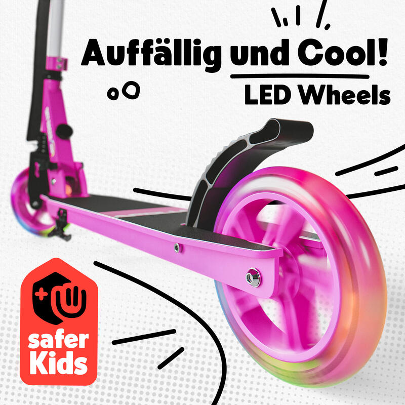 145mm City Scooter mit Federung - Skyracer - klappbar und höhenverstellbar