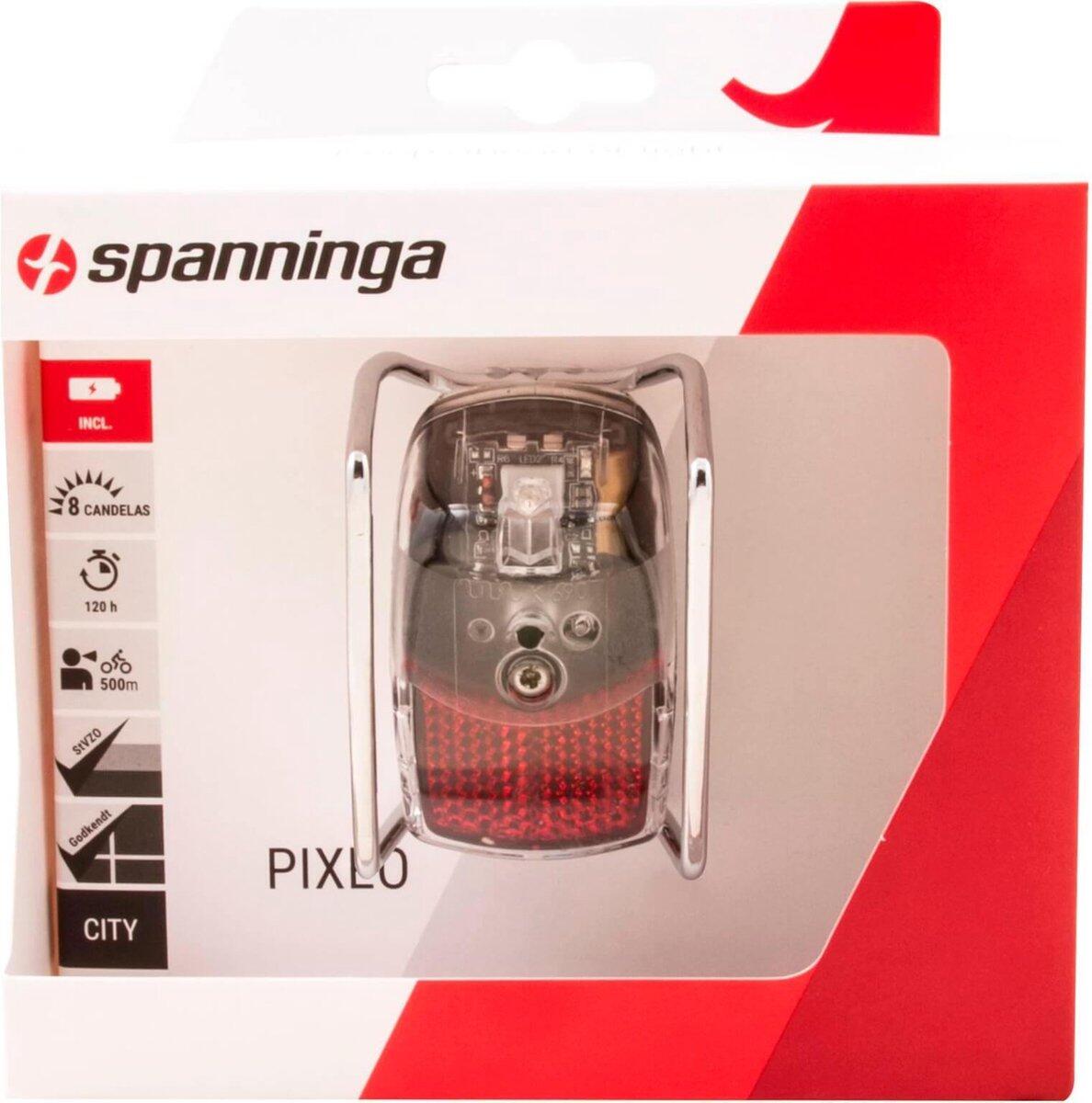 Spanninga Pixeo XB - Luce posteriore con staffa cromata. 3/3