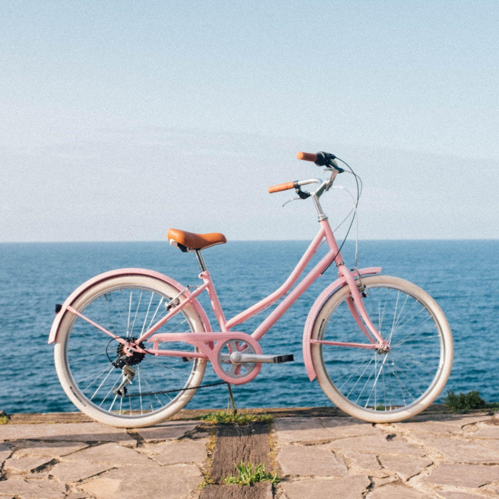 Bicicleta Retro da cidade Capri Carolina 24" Pink 6V 6/8