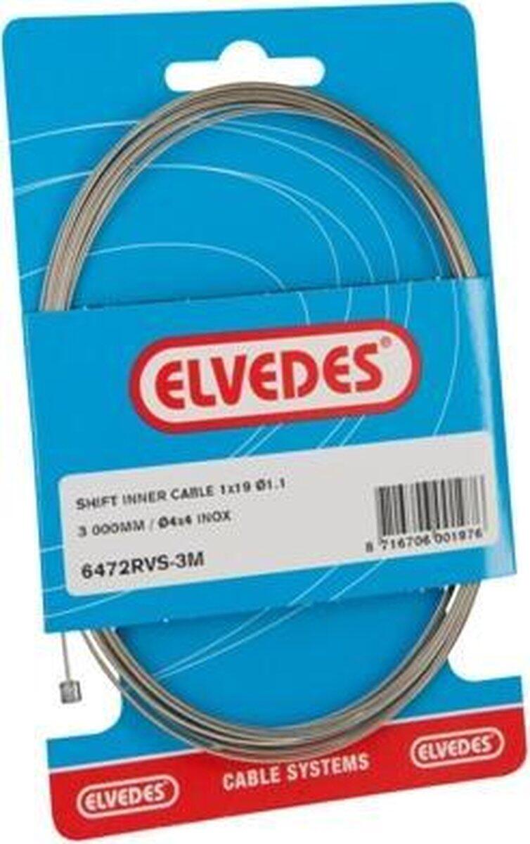 Elvedes 3000mm 1x19 Stainless Ø1,1mm transmission cable with N Ø4x4 head 2/6