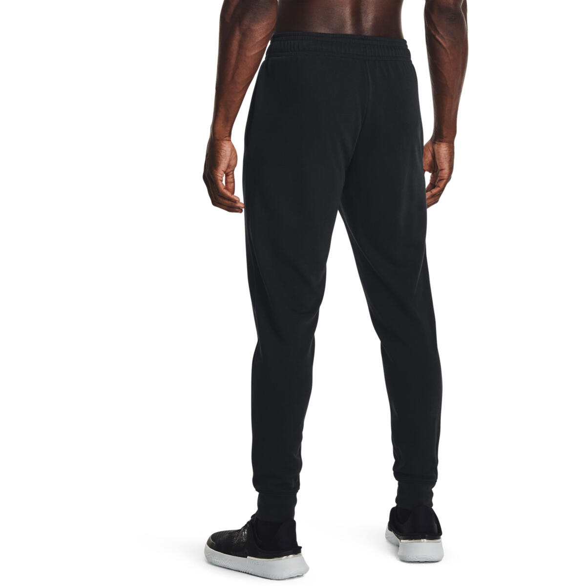 Pantalon Under Armour UA Rival Terry, Noir, Hommes 2/5