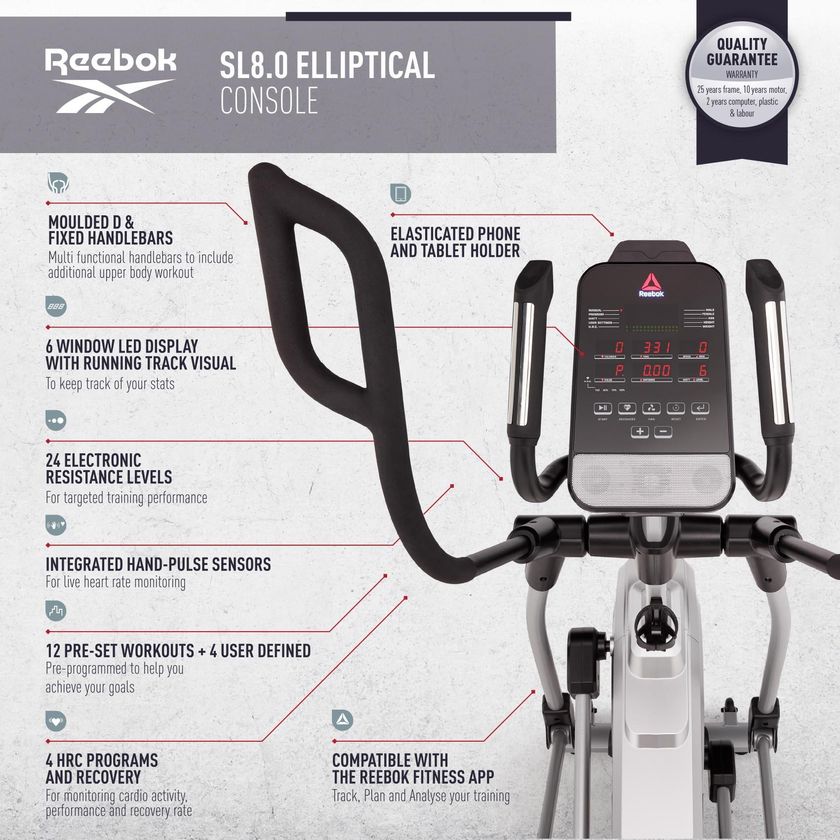 Reebok SL8.0 Elliptical Cross Trainer 3/7