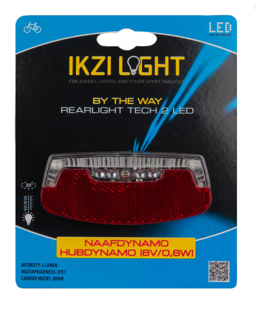 IKZI IkziLight 'By The Way' fanale posteriore 2 LED per dinamo mozzo. 2/2