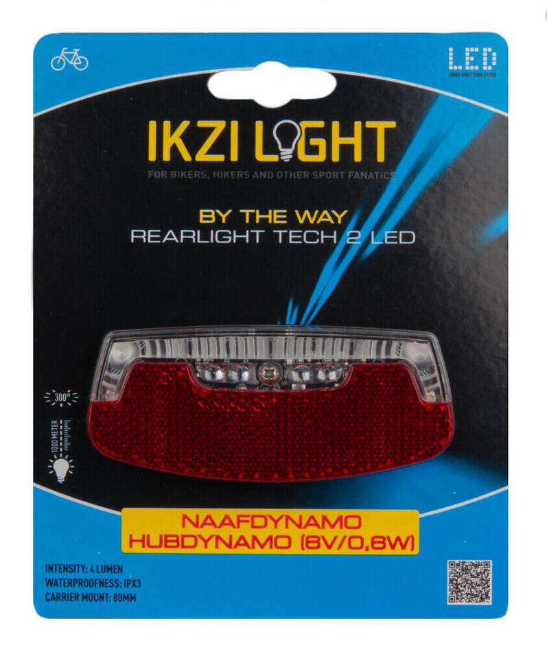 Lekka Lampa Tylna By The Way Na Dynamo 80Mm