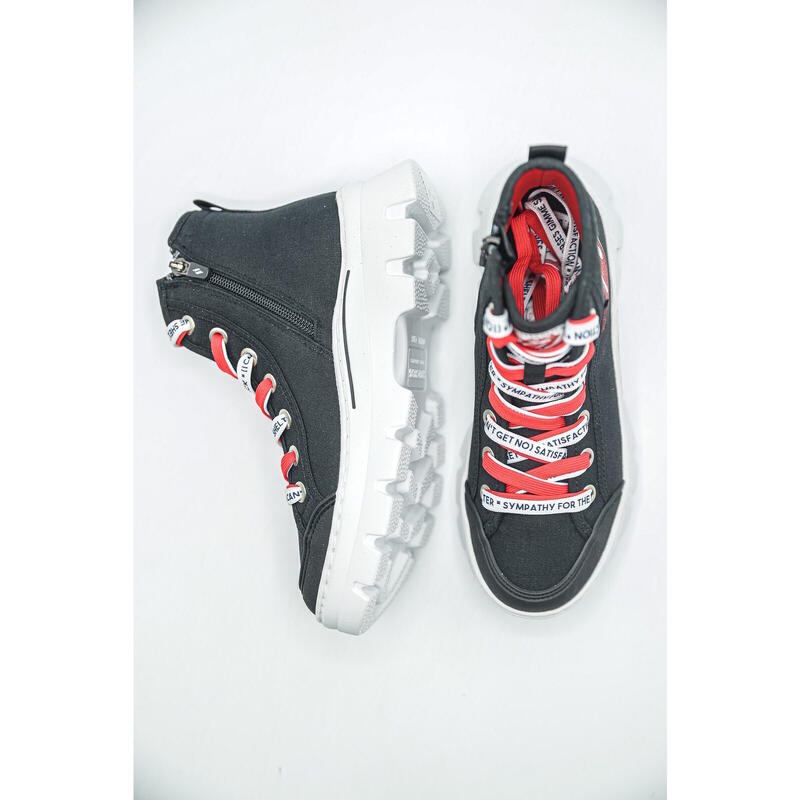 Pantofi sport femei Skechers Street x The Rolling Stones, Negru