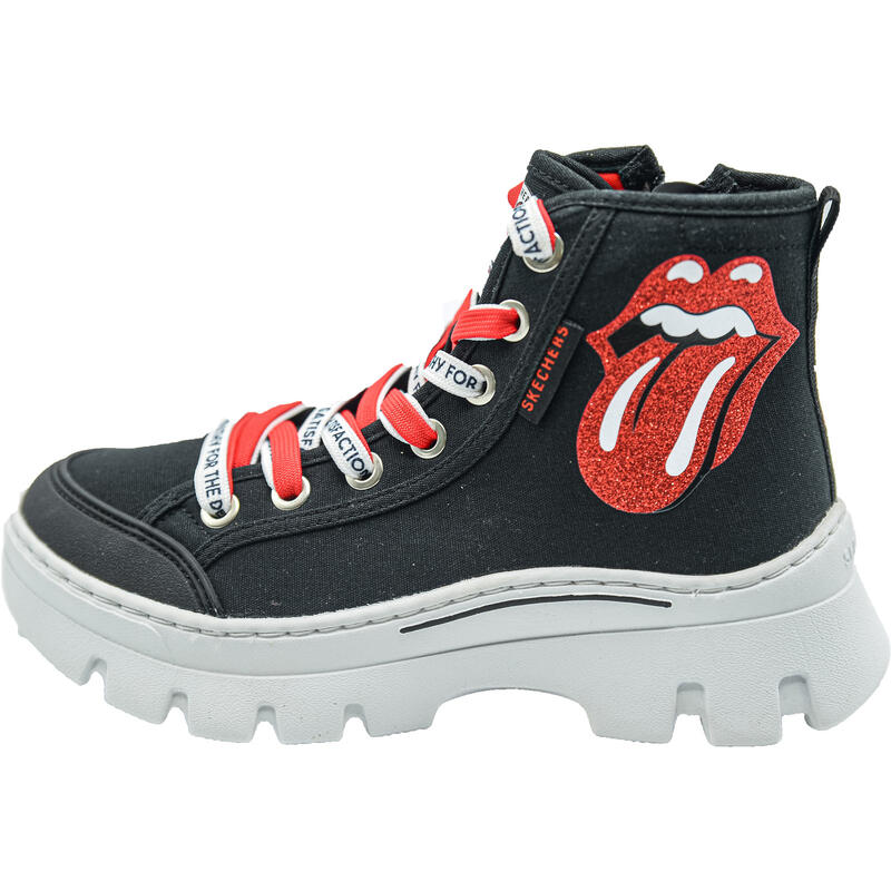Pantofi sport femei Skechers Street x The Rolling Stones, Negru