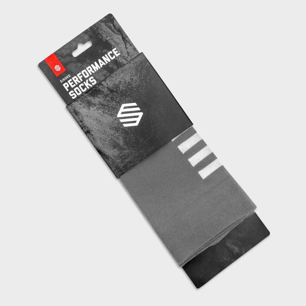 Men's and Women's S1 Grey Saas Cycling Socks Silver Grey