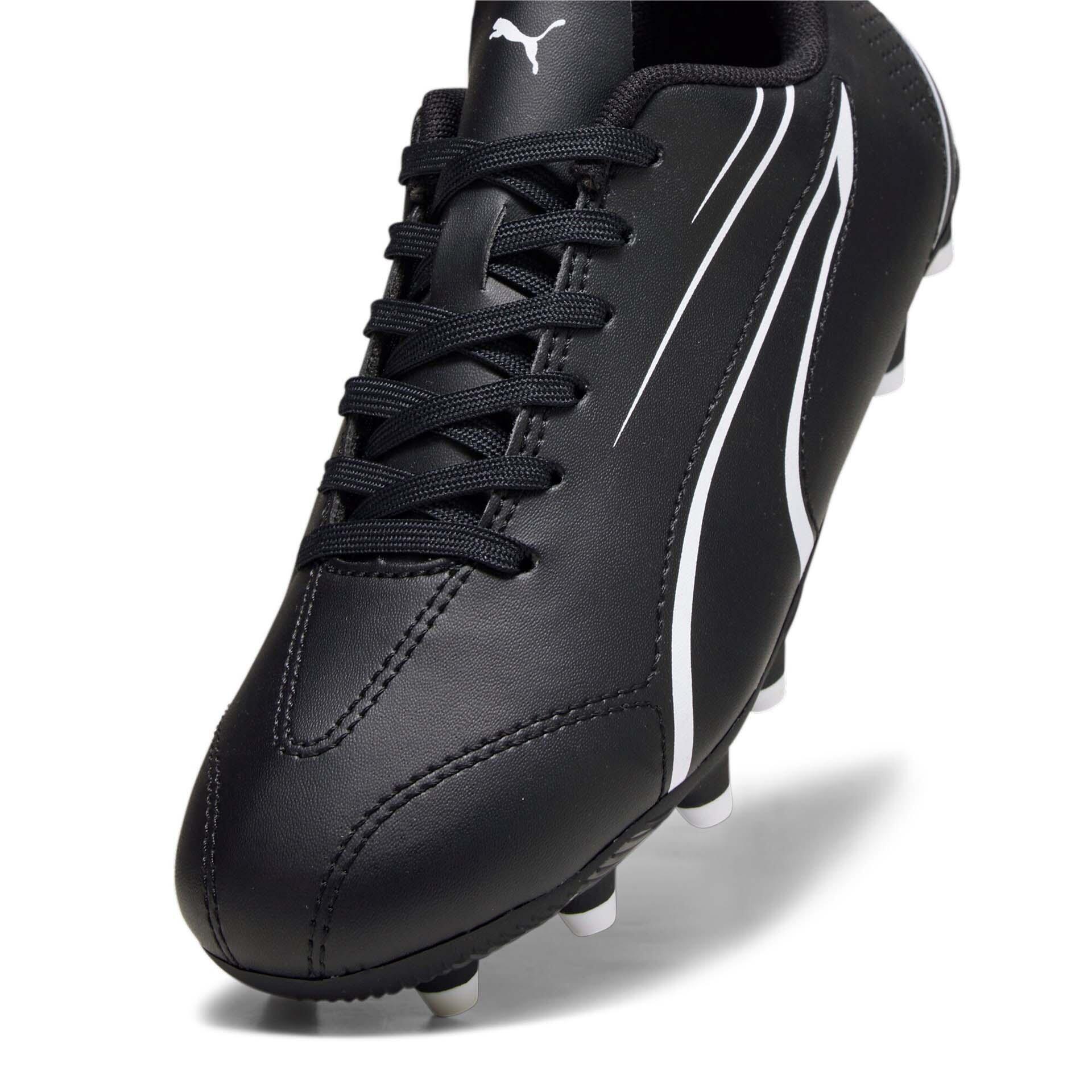 Scarpe calcio ragazzo puma vitoria fg/ag - nero 4/6