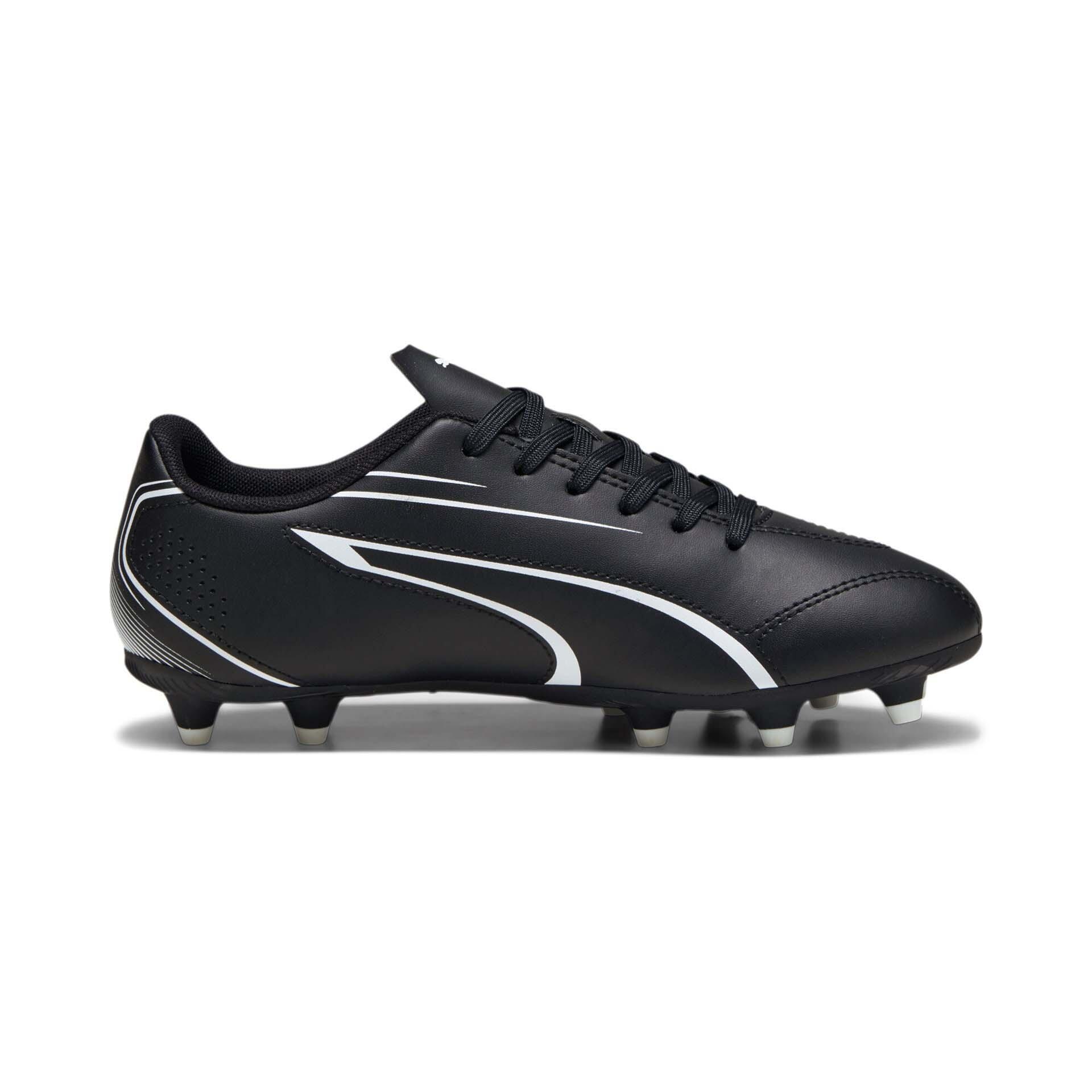 Scarpe calcio ragazzo puma vitoria fg/ag - nero 3/6