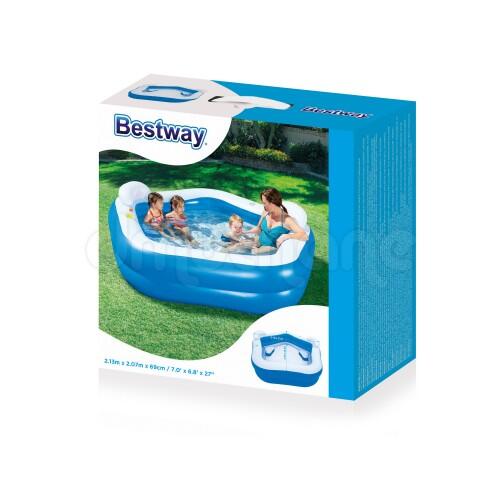 Piscină gonflabilă Bestway 54153, scaune incluse, 213x207x69 cm