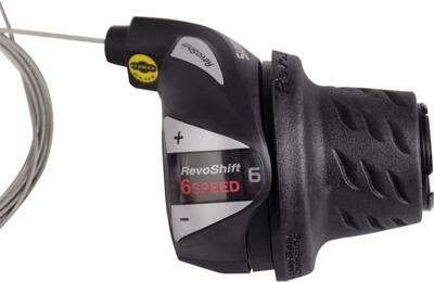 Draaiversteller rechts 6 speed tourney sl-rs36 - zwart/zilver