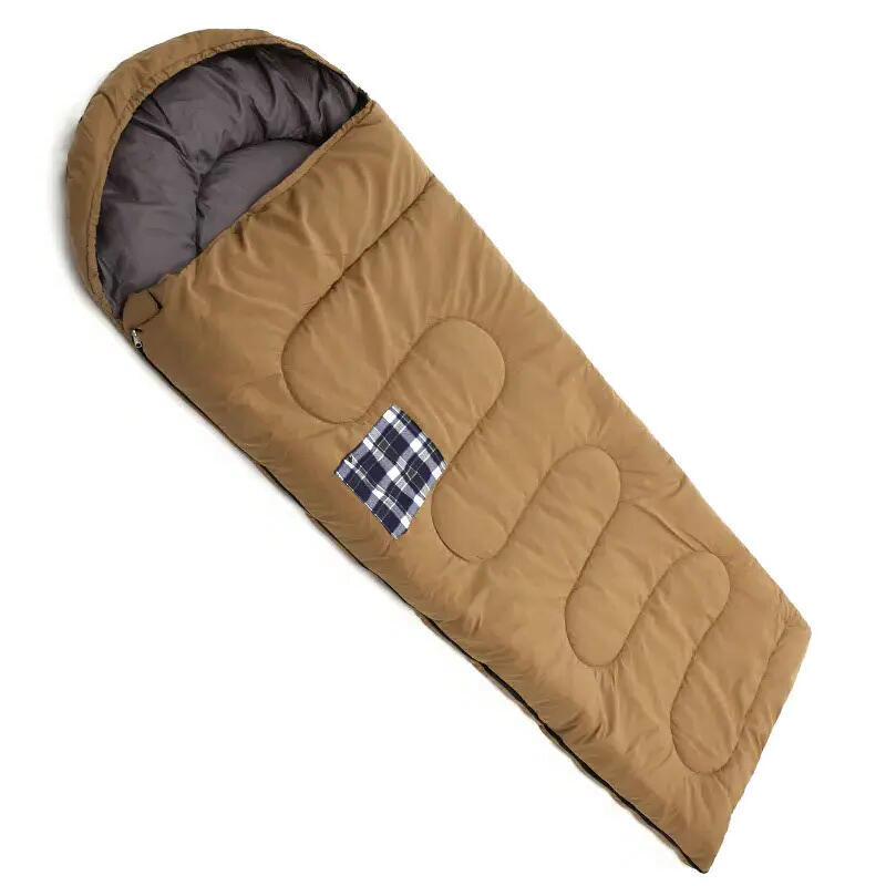Sac de dormit cu gluga Gentoo (190+30)x80 cm, piersica