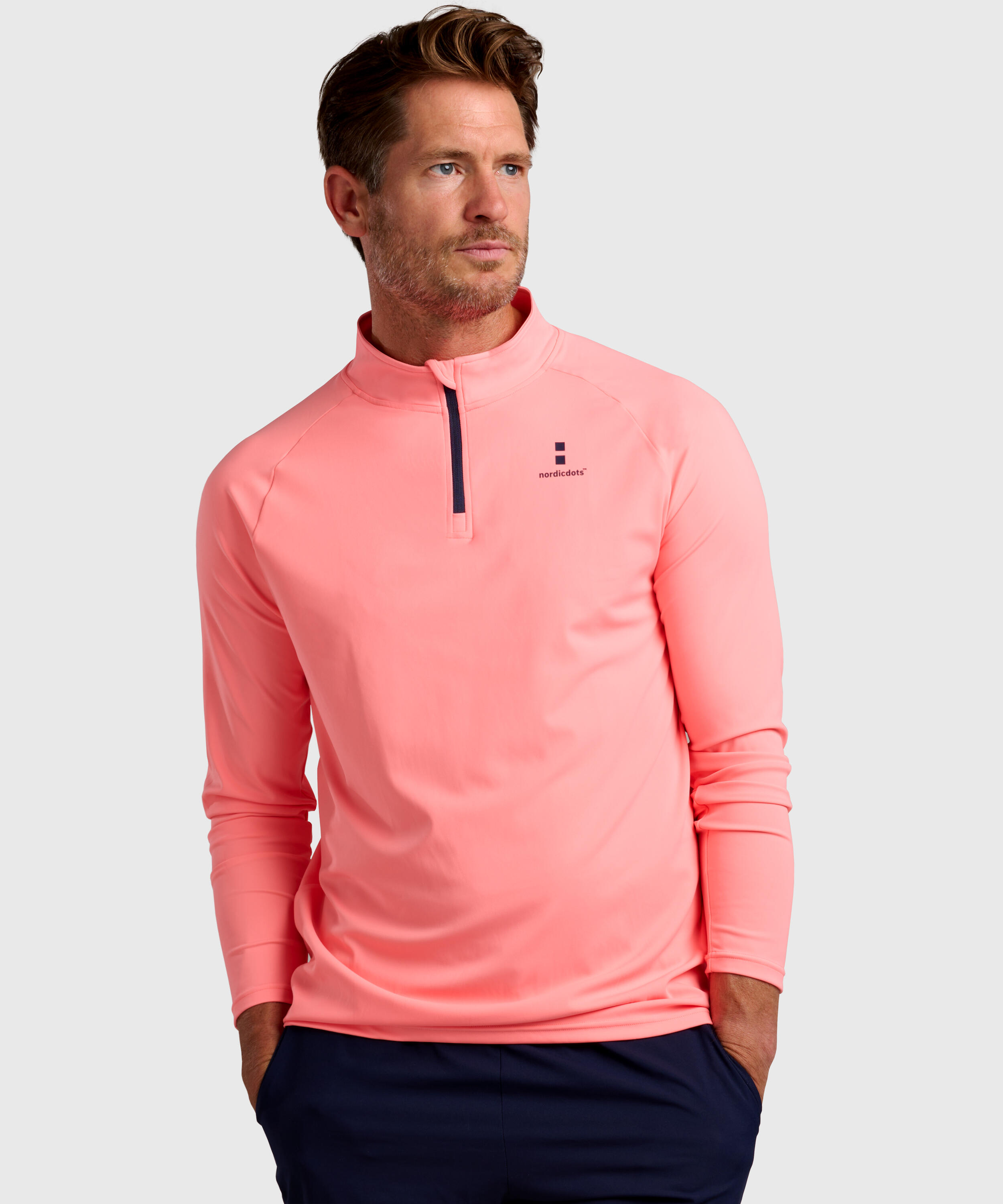 NORDICDOTS Heren Performance LongSleeve Tenis/Padel Melon