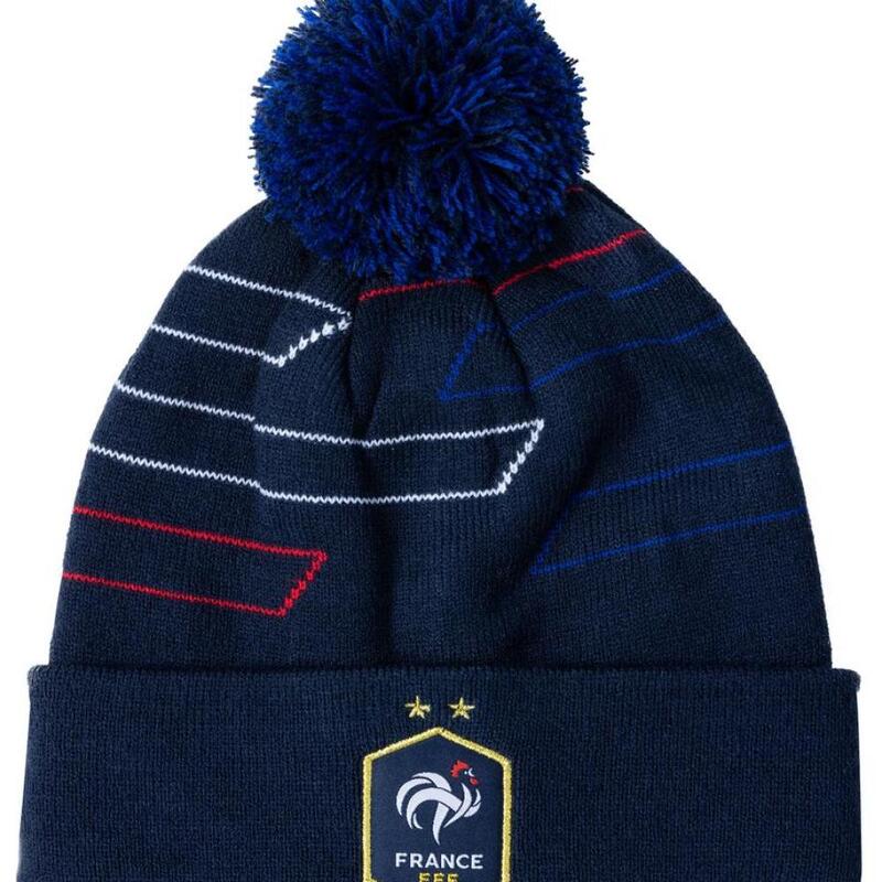 Bonnet pompon FFF - Collection officielle Equipe de France de Football