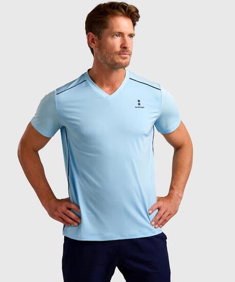 T-shirt de Tennis/Padel Performance Homme Cooling Blue