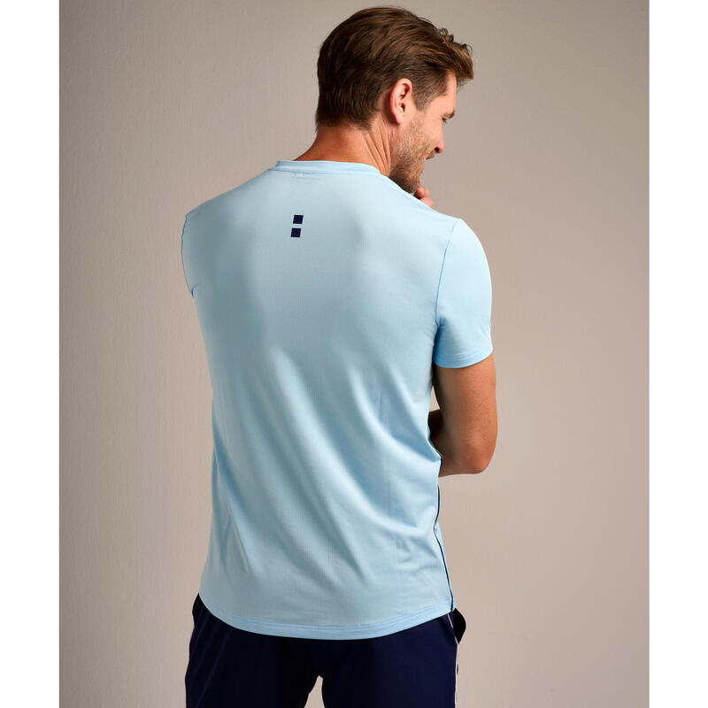 T-Shirt de Ténis/Padel Performance Homem Cooling Blue