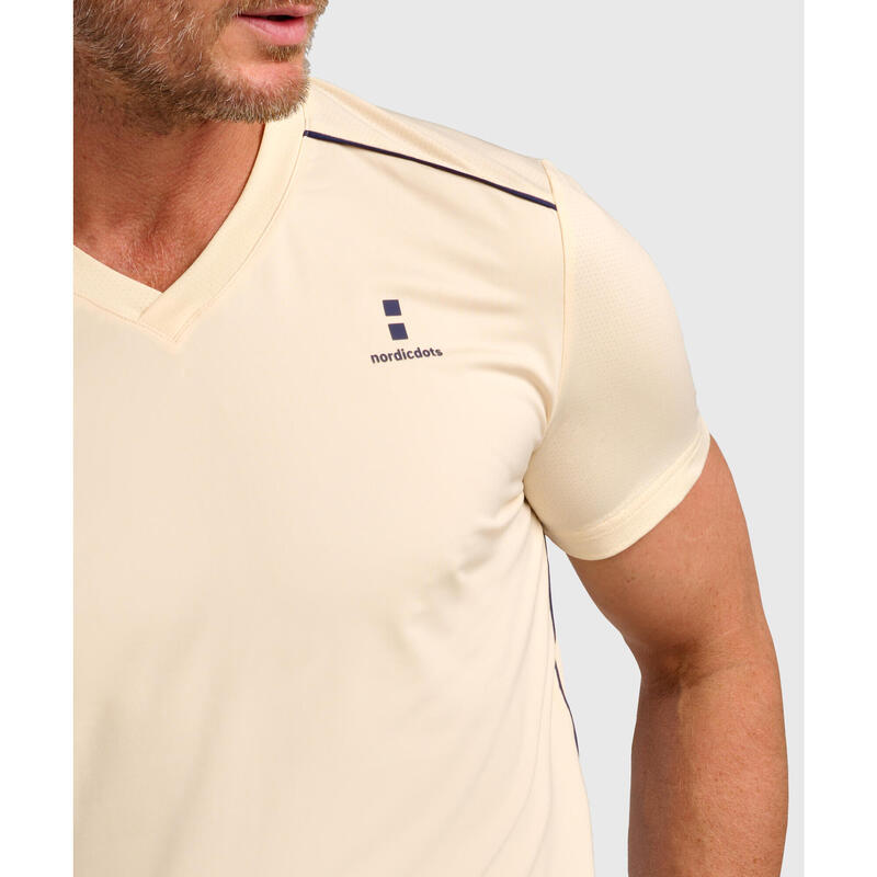 Performance Tennis/Padel T-shirt Heren Yellow Breeze