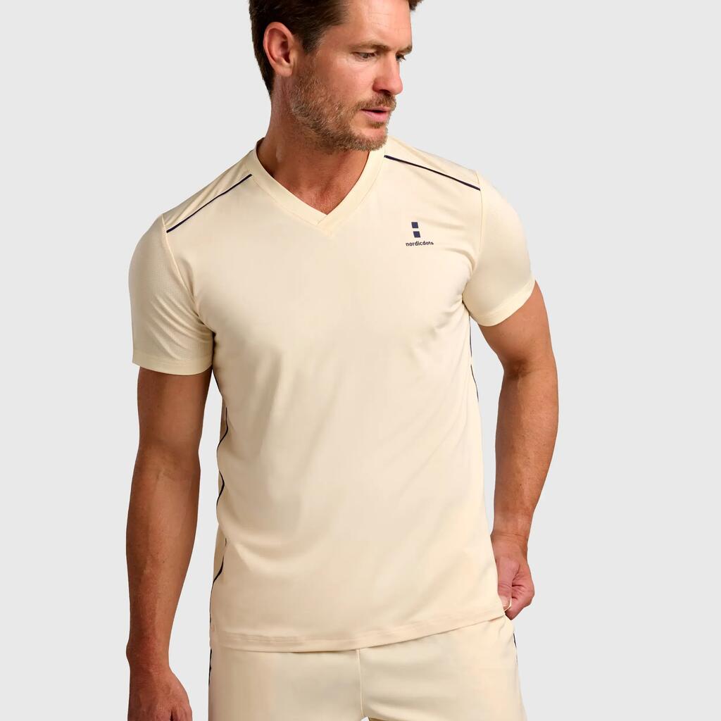 Men's Performance V-Tee Tennis/Padel Yellow Breeze
