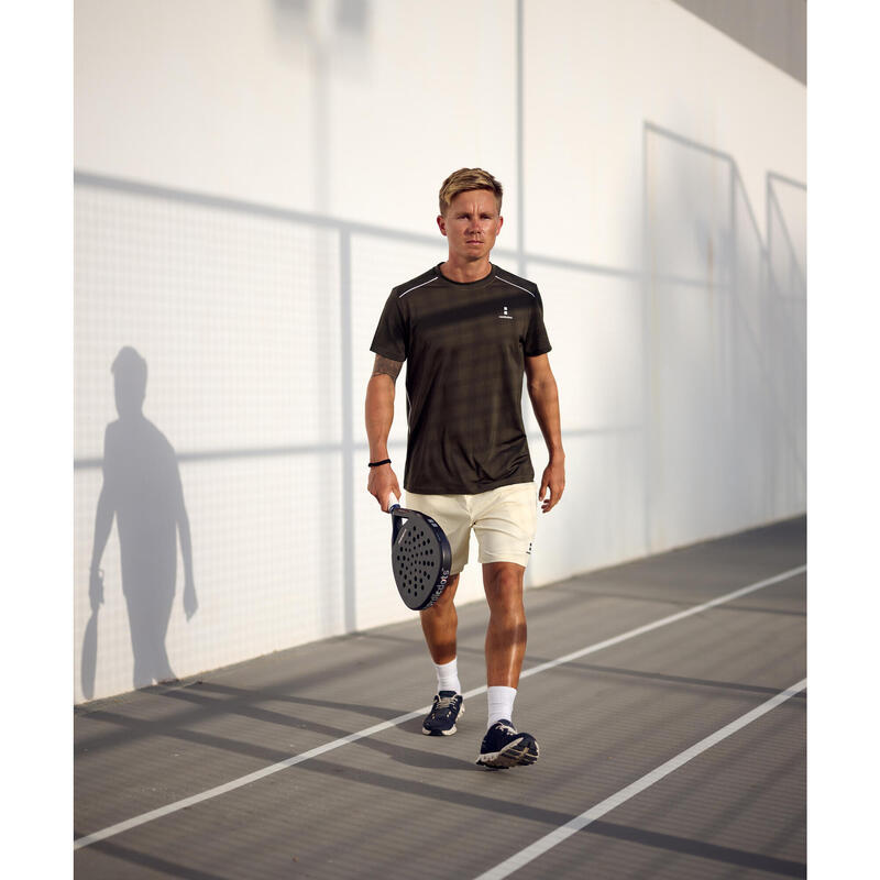 T-shirt de Tennis/Padel Performance Homme Olive