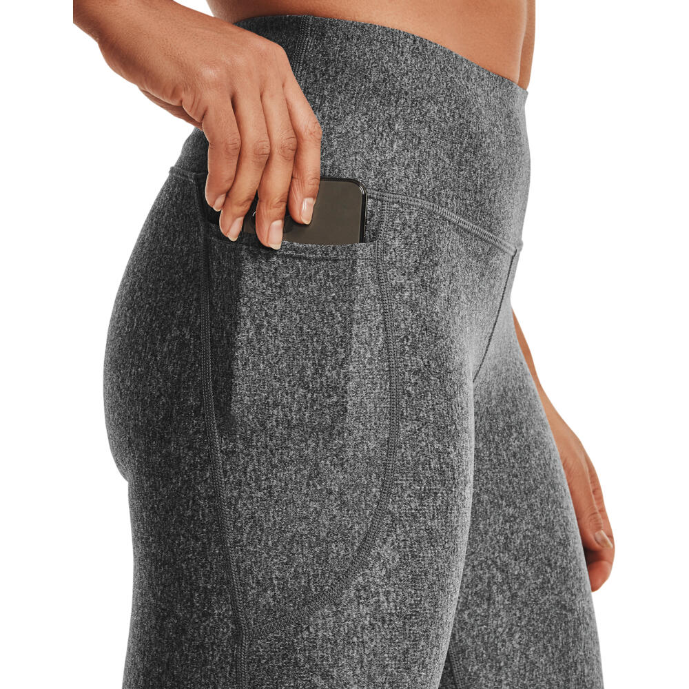 Leggings tobilleros grises Under Armour para mujer 5/5