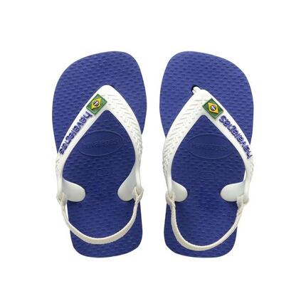 Tong Enfant à élastique Havaianas Baby Brasil Logo - Enfant