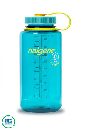 Nalgene Bouteille Sustain Tritan à Large Ouverture - 1L - Gris