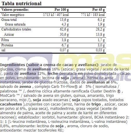 Sport power energy cake - 45g Choconuts (avelãs e chocolate) da Amix Nutrition 3/3