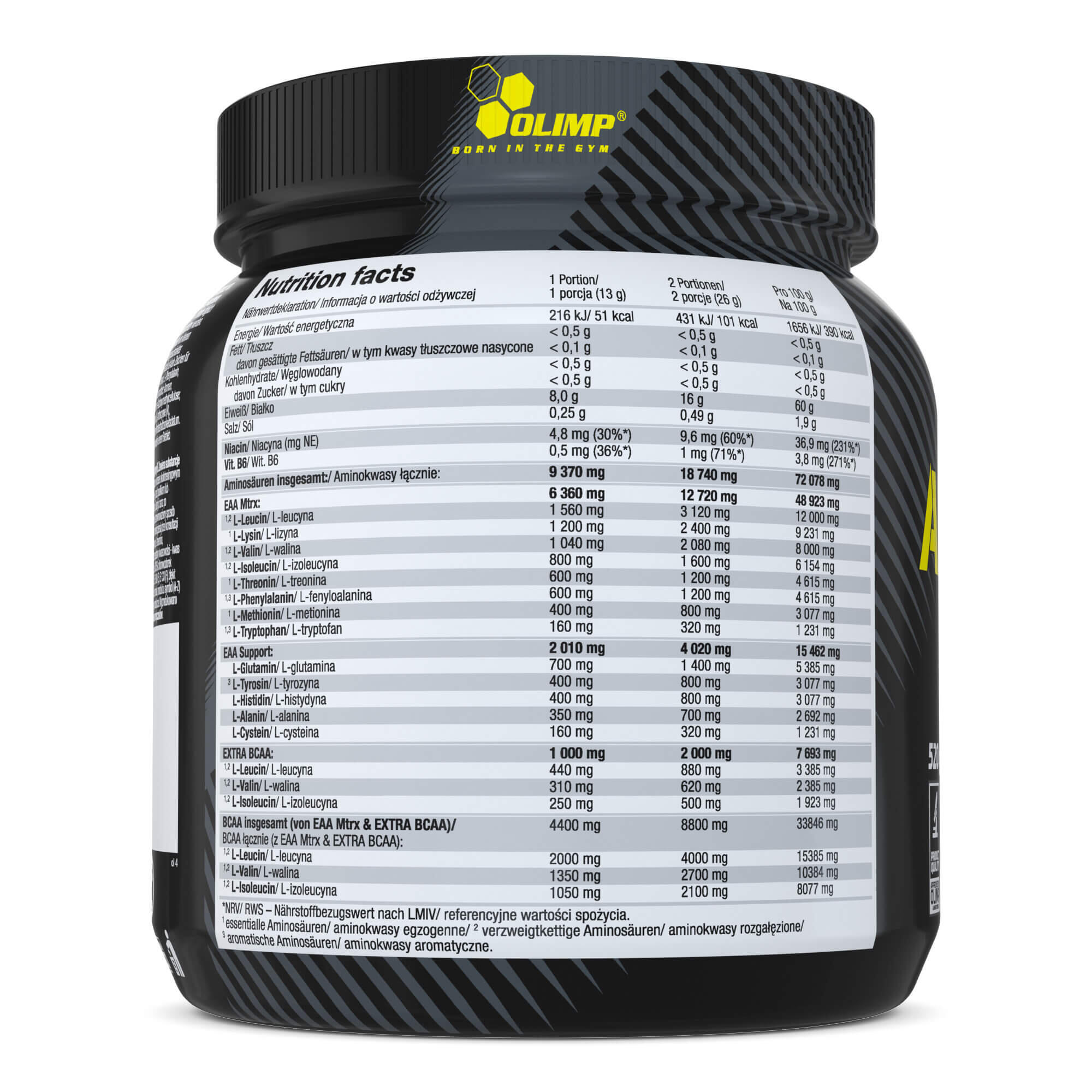 Acides aminés essentiels - Amino EAA Xplode Powder - Punch aux Fruits 520g 3/3