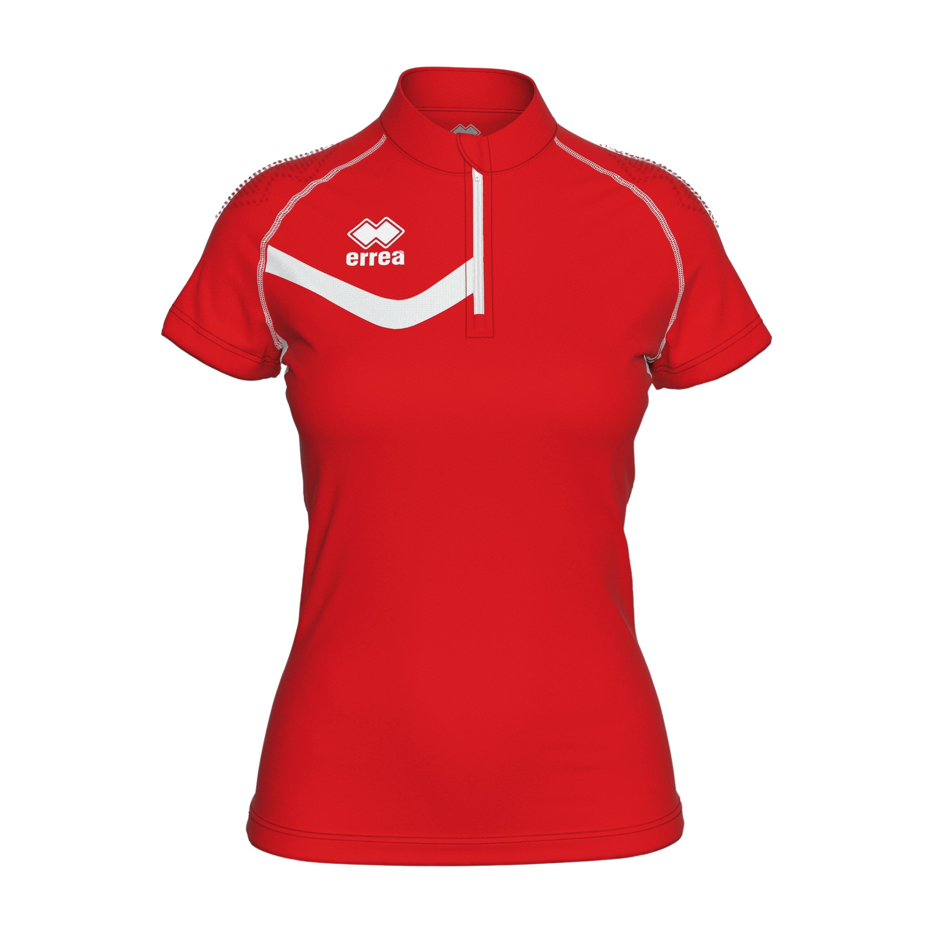Errea - Maillot Femme Errea Shelly - Maillot Manches Courtes - Blanc|rouge - 42 M/l - Decathlon