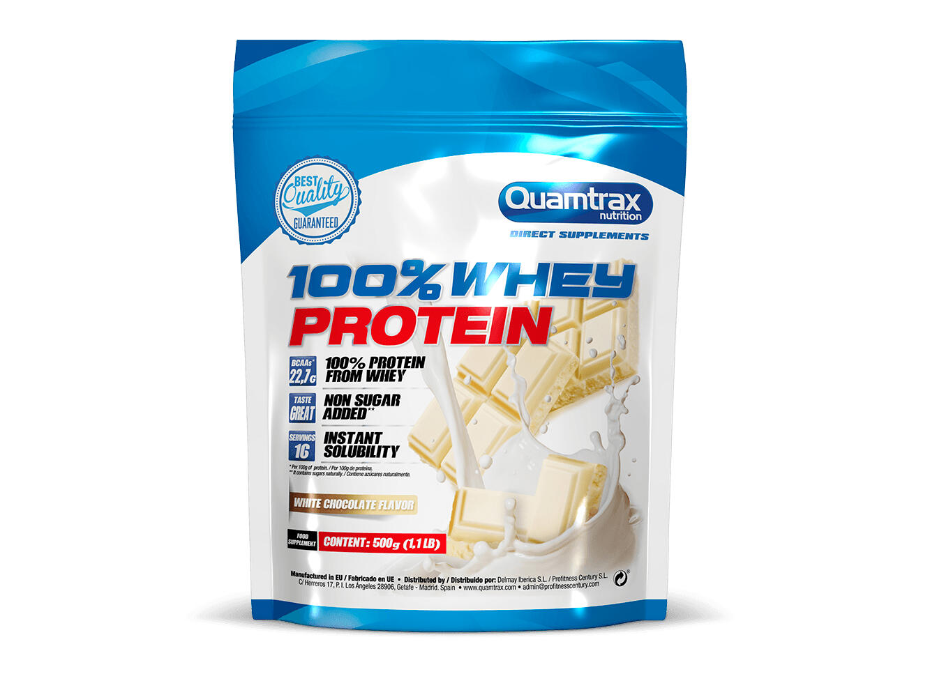 QUAMTRAX Quamtrax Diret 100% Proteína Whey 500 g