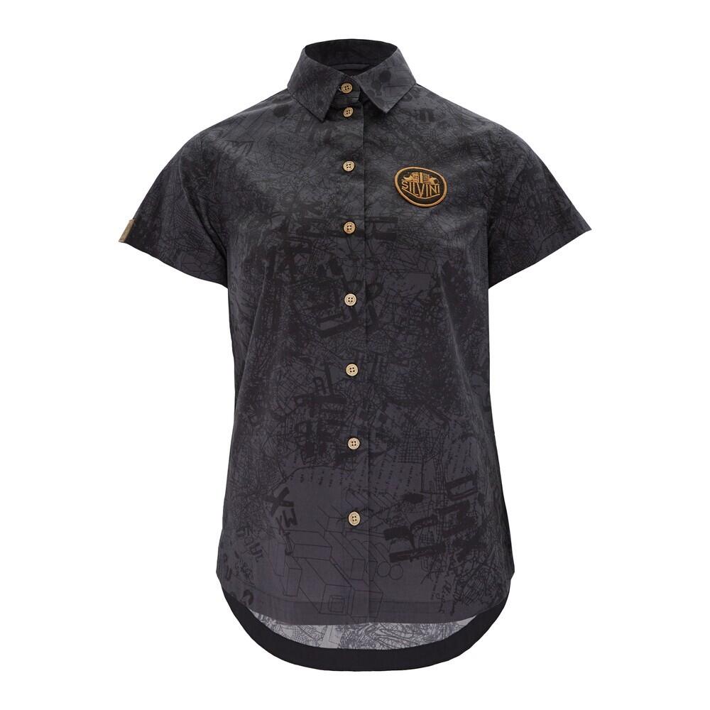 Silvini - Chemise Femme Silvini Urban Montora - Chemise Manches Courtes - Gris|marron|noir|vert - 36 Xs - Decathlon