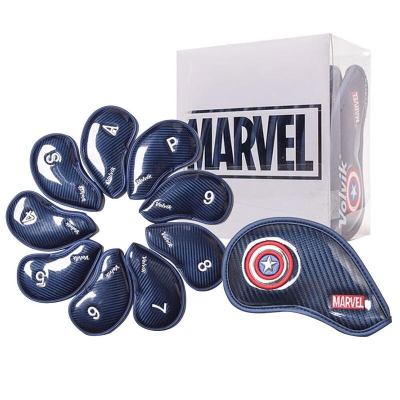 Set di 9 copri-twist per ferri Volvik Marvel Captain America