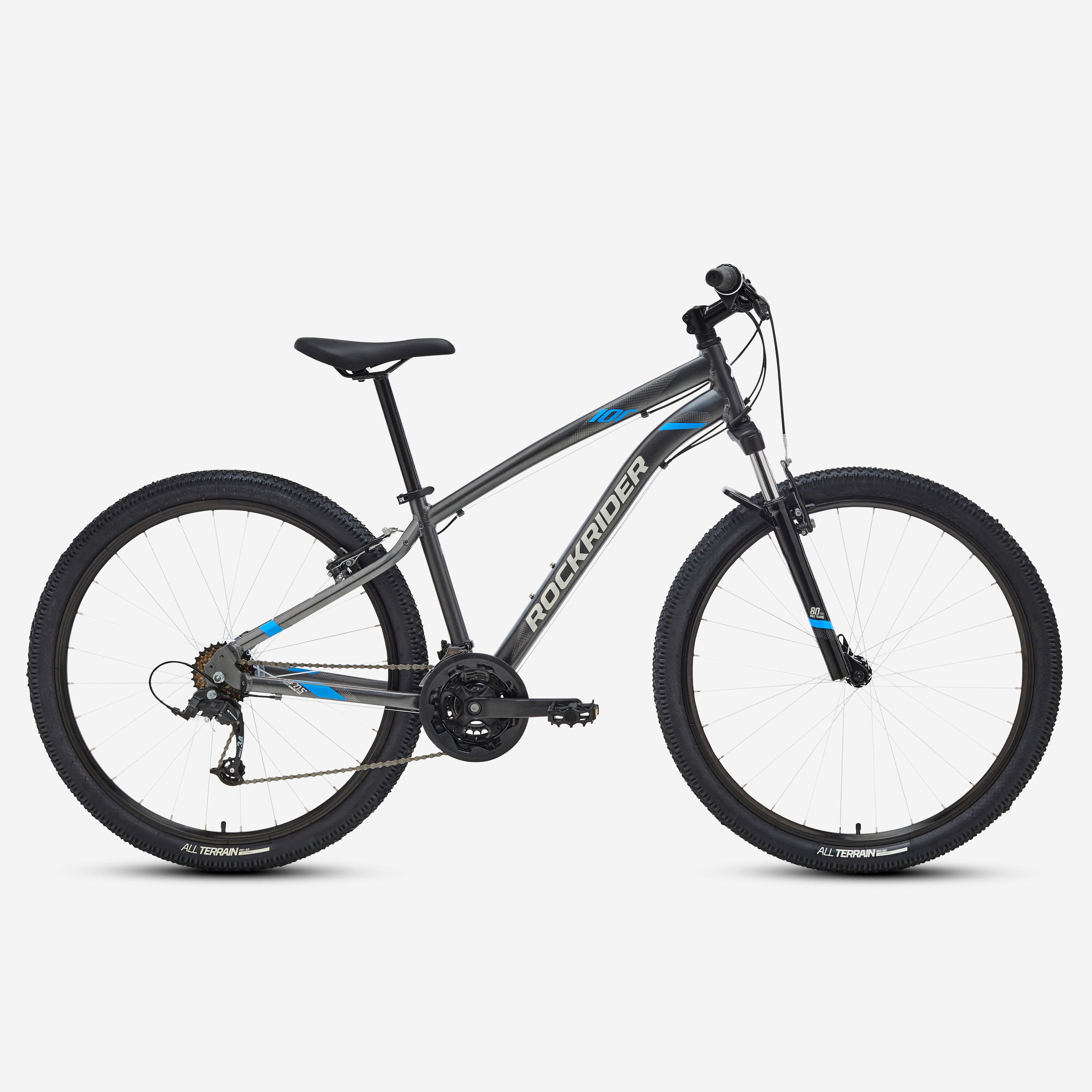 ROCKRIDER Refurbished 27.5 Inch Mountain Bike ST 100 - Grey - C Grade