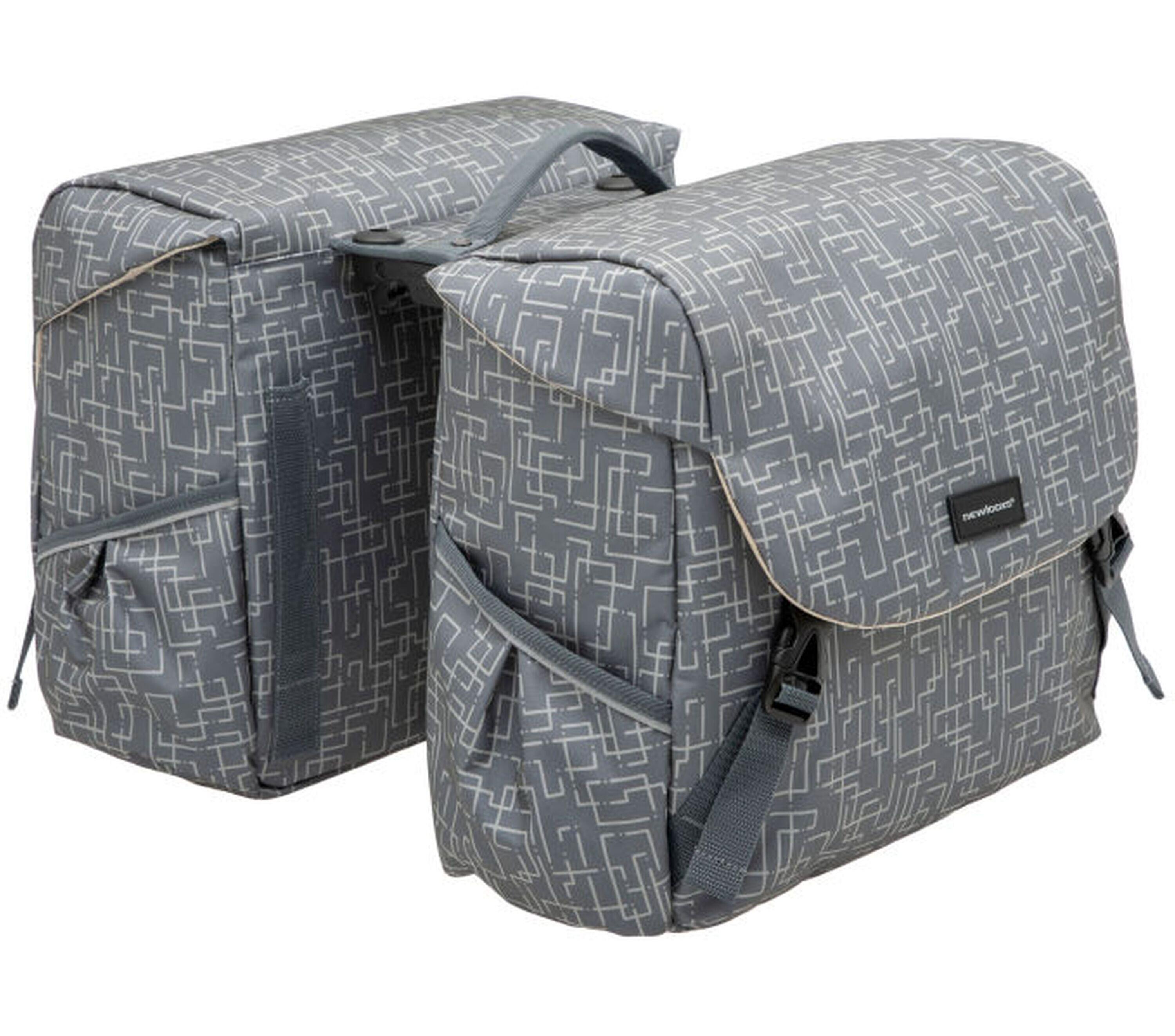 NEW LOOXS NEW LOOXS Dubbele fietstas Mondi Joy Double MIK Ivy , grey